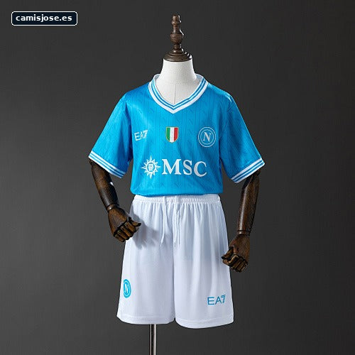 Napoli 25/26 Camiseta local infantil talla 16-28