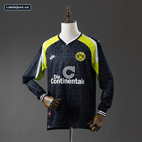 Dortmund 95/96 camiseta retro visitante manga larga S-XXL