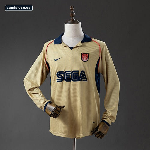 Arsenal 01/02 camiseta retro visitante manga larga S-XXL