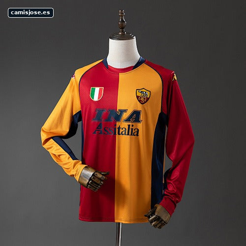 Roma 01/02 camiseta retro Champion Edition manga larga S-XXL