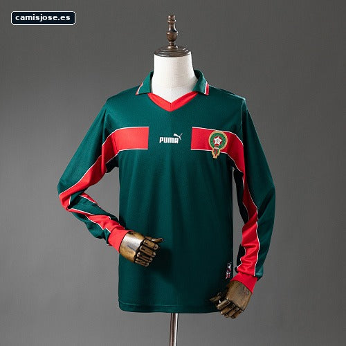 Marruecos 1998 camiseta retro local manga larga S-XXL