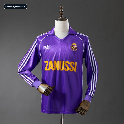 Real Madrid 84/85 camiseta visitante retro manga larga S-XXL