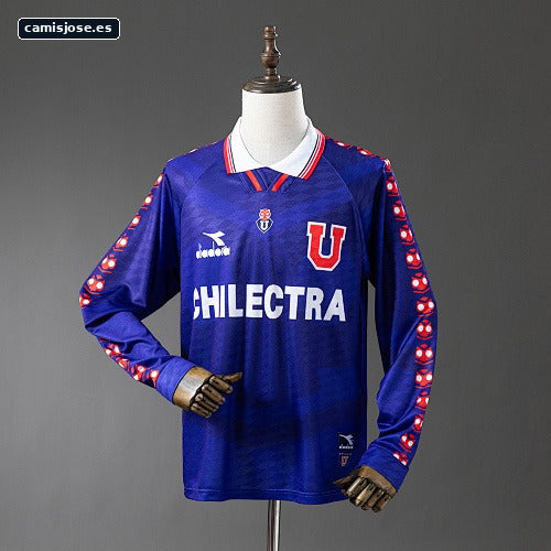 Retro 1996 Manga larga Universidad de Chile local S-3XL