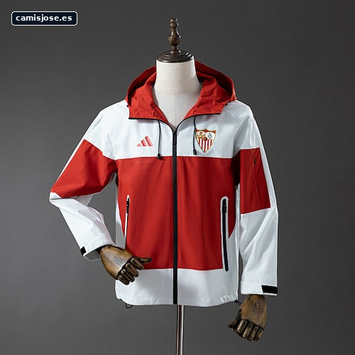 Cortavientos Sevilla - Red & White S-XXL