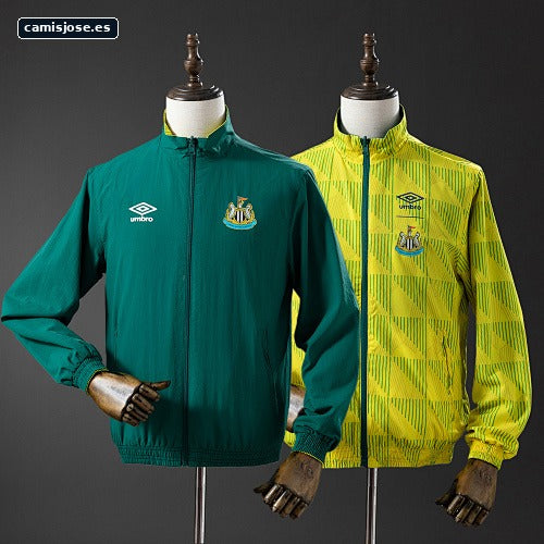 Chaqueta cortavientos reversible Newcastle United - Army Green & Yellow S-XXL