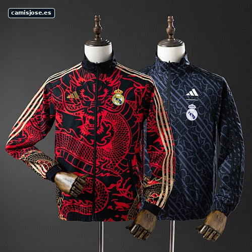 Chaqueta cortavientos reversible Real Madrid - Red & Heiss S-XXL