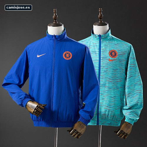 Chaqueta cortavientos reversible Chelsea - Blue & Sky Blue S-XXL