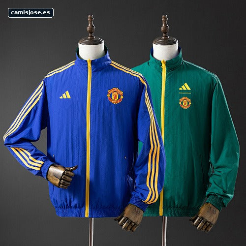 Chaqueta cortavientos reversible M-U - Blue & B Army Green S-XXL