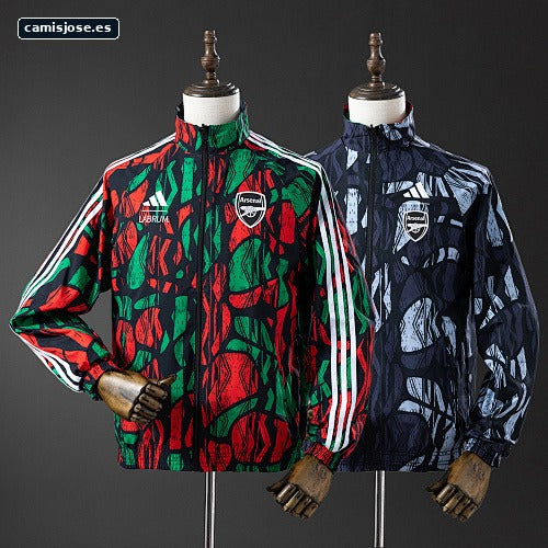 Chaqueta cortavientos reversible Arsenal - Red & Black S-XXL