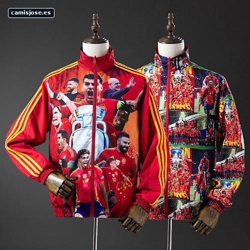 España chaqueta reversible Yamal cortavientos - rojo S-XXL