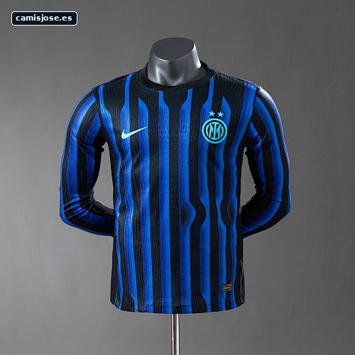 Inter de Milán 25/26 Camiseta local manga larga versión de jugador S-3XL