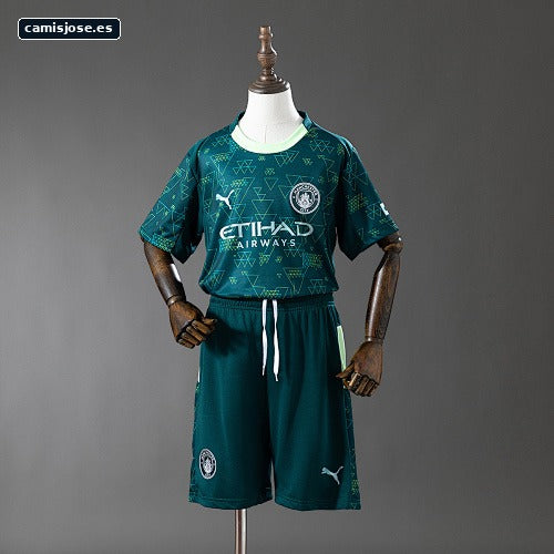 Manchester City 25/26 Cuarta visitante infantil camiseta TALLA 16-28