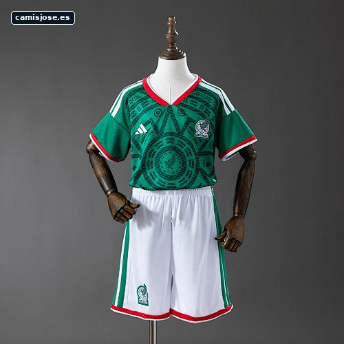 México 2026 camiseta local equipación infantil Talla 16-28