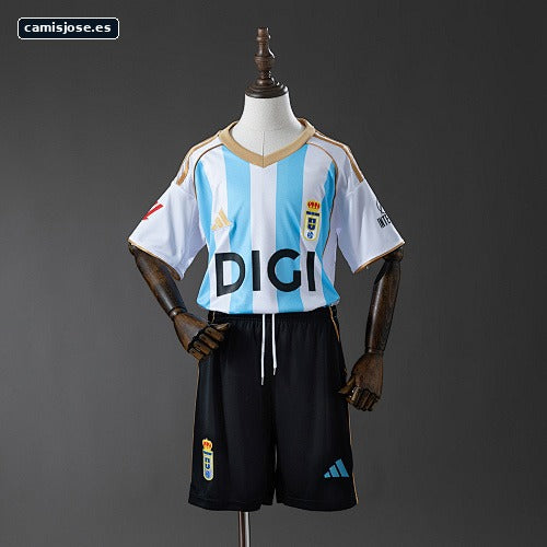 Real Oviedo 25/26 tercera camiseta visitante infantil tallas 16-28