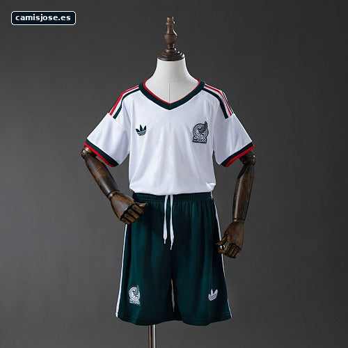 México 2026 camiseta visitante equipación infantil Talla 16-28