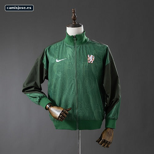 Chelsea cortavientos S-XXL (verde militar)