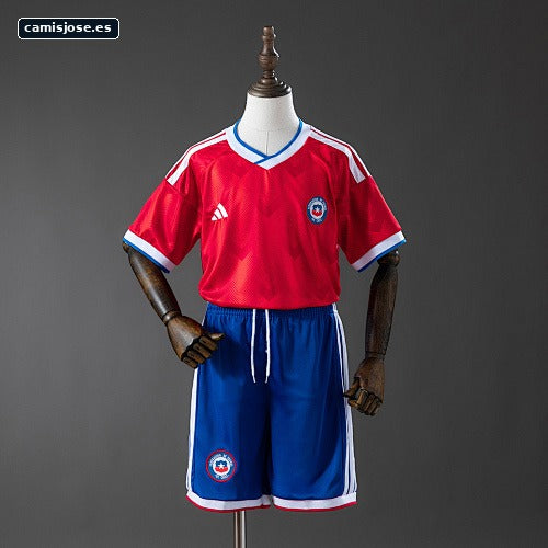 Conjunto infantil Chile 2026 local tallas 16-28