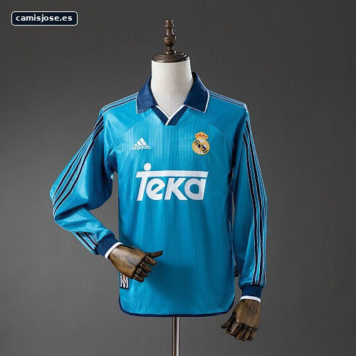 Real Madrid 99/00 tercera visitante manga larga retro