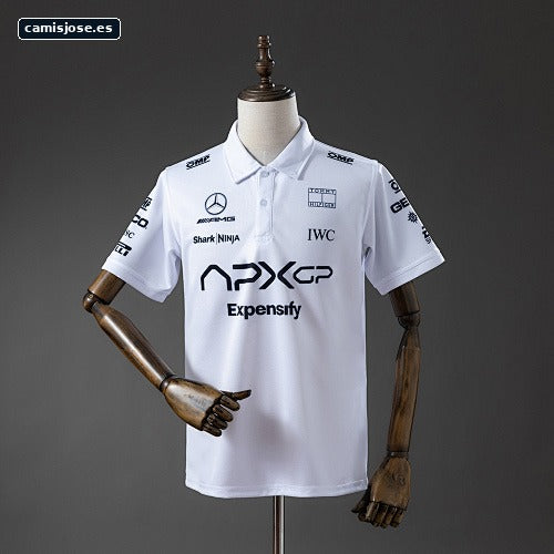Polo Mercedes-Benz F1 2025 APXGP Movie Edition blanco S-5XL
