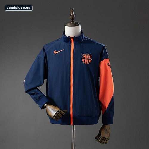 Cortavientos Barcelona - Azul marino y naranja S-XXL