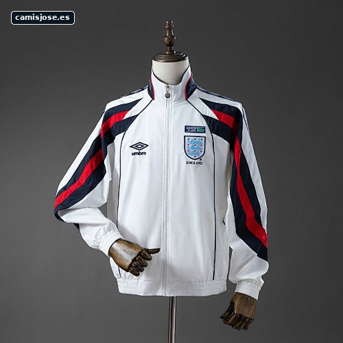 Inglaterra 1998 cortavientos retro - blanco S-XXL