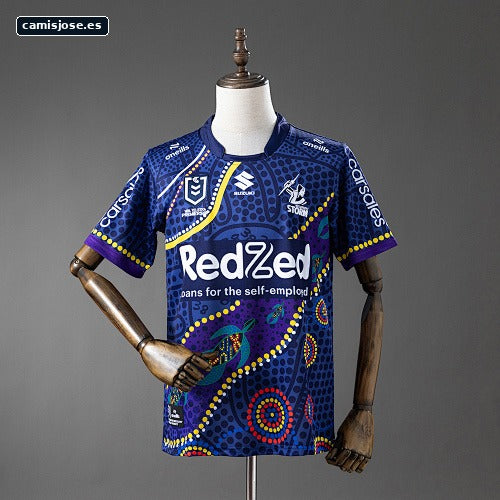 NRL Melbourne Storm 2025 Camiseta indígena S-5XL