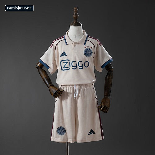 Ajax 25/26 Tercera visitante infantil camiseta Tallas 16-28