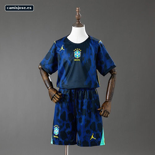 Brasil 2026 Camiseta infantil visitante Tallas 16-28
