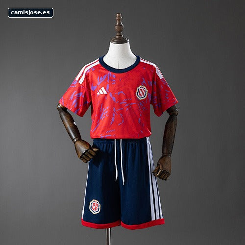 Costa Rica 2026 Camiseta infantil local Tallas 16-28