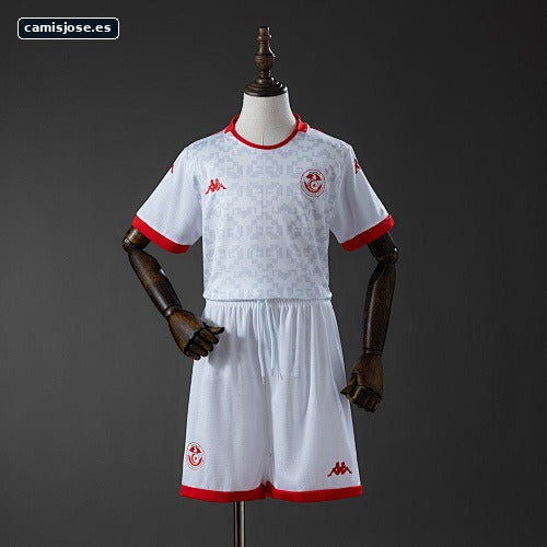 Túnez 2026 Camiseta infantil visitante Tallas 16-28
