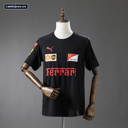 Camiseta Scuderia Ferrari F1 2025 negra S-3XL