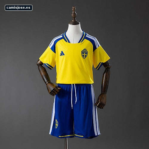 Suecia 2026 Camiseta infantil local Tallas 16-28