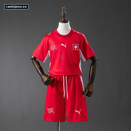 Suiza 2026 Camiseta infantil local Tallas 16-28