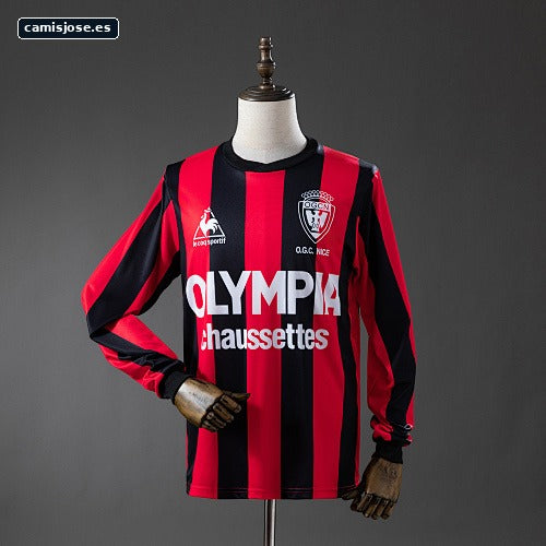 Camiseta retro OGC Nice 77/78 local manga larga S-XXL