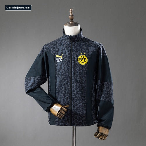 Borussia Dortmund cortavientos reversible - negro S-XXL