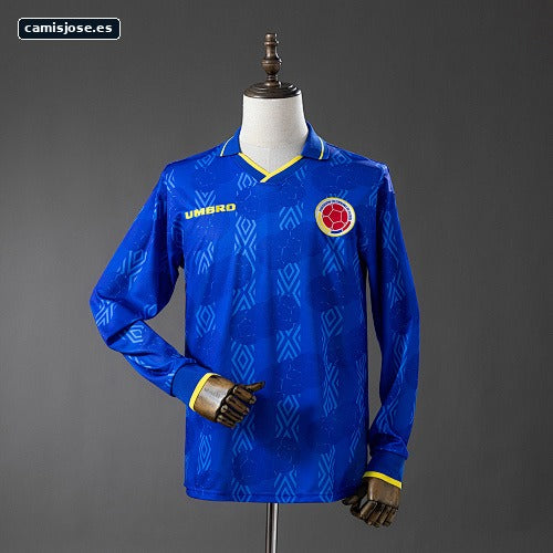 Camiseta retro Colombia 1994 visitante manga larga S-XXL