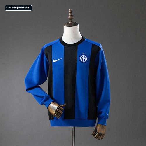 Inter Milan 25/26 Sudadera manga larga azul oscuro y negra M-4XL