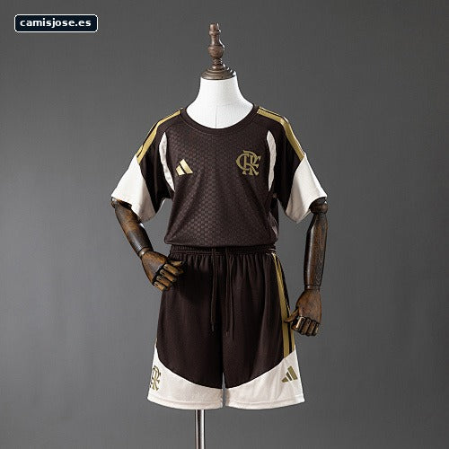 Flamengo 26/27 Conjunto de entrenamiento infantil - Beige talla 16-28