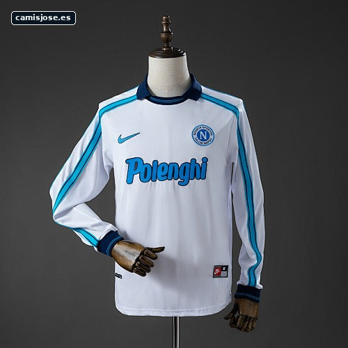Napoli 98/99 visitante manga larga retro camiseta S-XXL