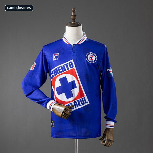 Cruz Azul 1998 camiseta local manga larga retro S-XXL