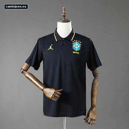 Brasil 2026 Polo Negro S-XXL