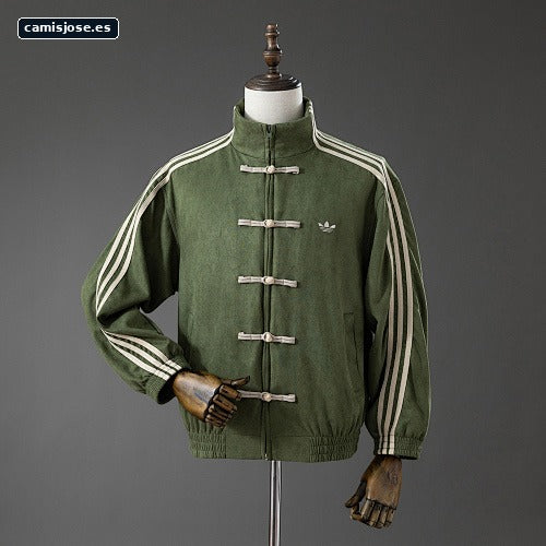 Chaqueta estilo Tang Año Nuevo Chino verde S-XL