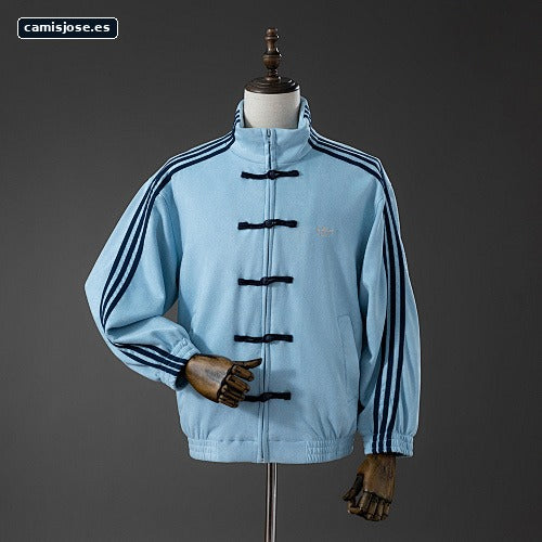 Chaqueta estilo Tang Año Nuevo Chino azul cielo S-XL