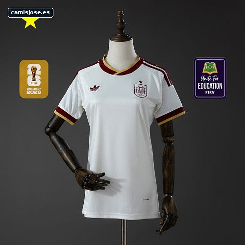 Camiseta femenina España 2026 Visitante S-XXL