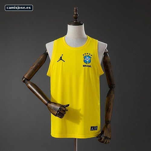 Chaleco de entrenamiento Brasil 2026 amarillo S-4XL