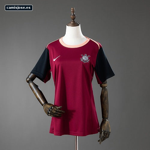 Corinthians 26/27 camiseta de entrenamiento femenina - granate S-XXL