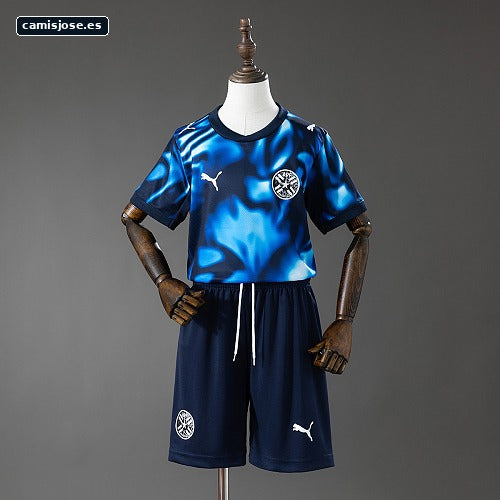 Paraguay 2026 Visitante Infantil camiseta Tallas 16-28