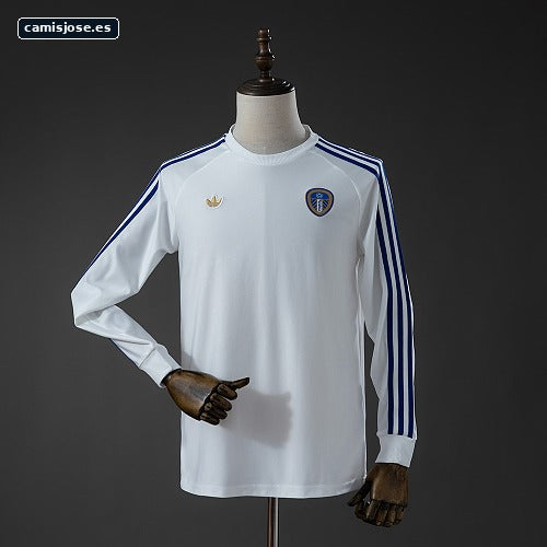 Leeds United Terrace Icons Camiseta blanca manga larga S-XXL