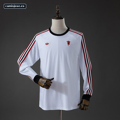 M-U Terrace Icons Camiseta manga larga blanca S-XXL