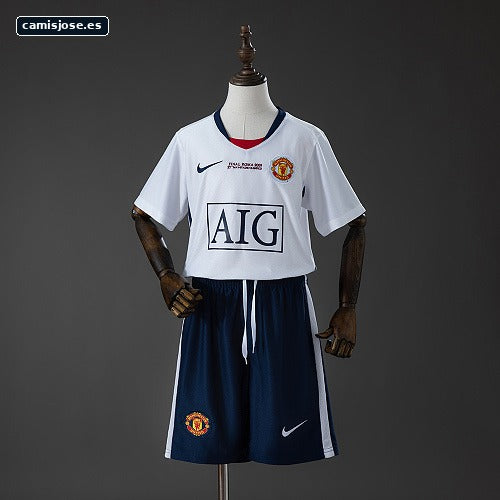 M-U 08/09 Visitante (UEFA Champions League) Retro Infantil Tallas 16-28